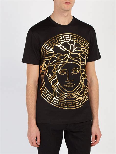 versace medusa jacket black|Versace Medusa t shirt men.